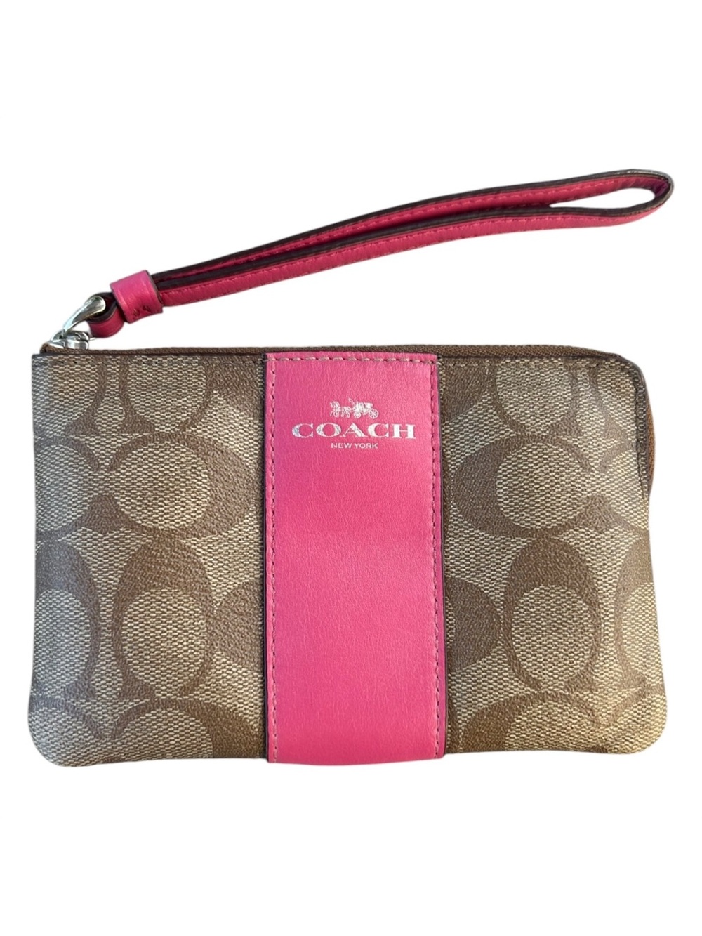 Coach Monogram Wristlet